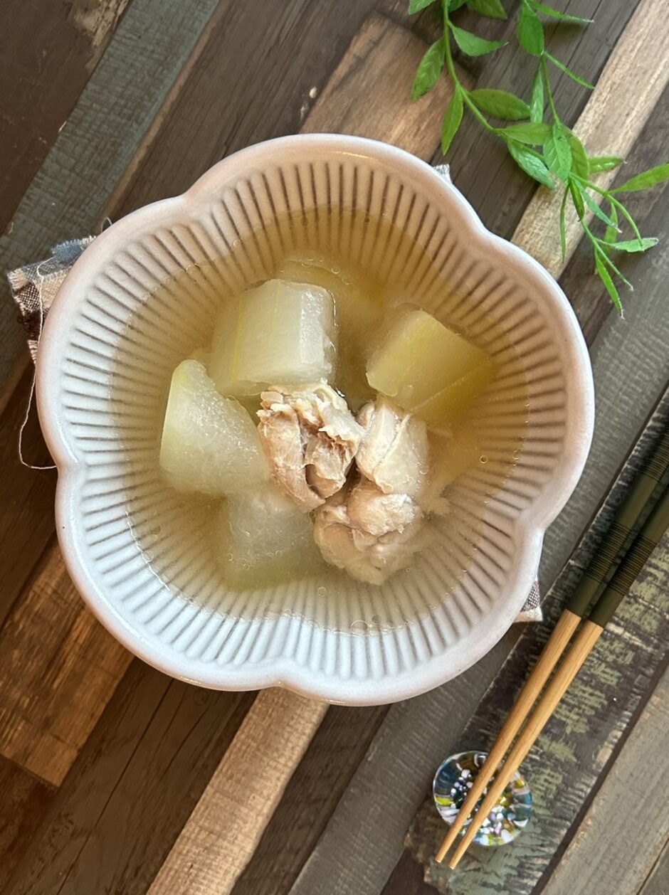 鶏肉と冬瓜のスープ
